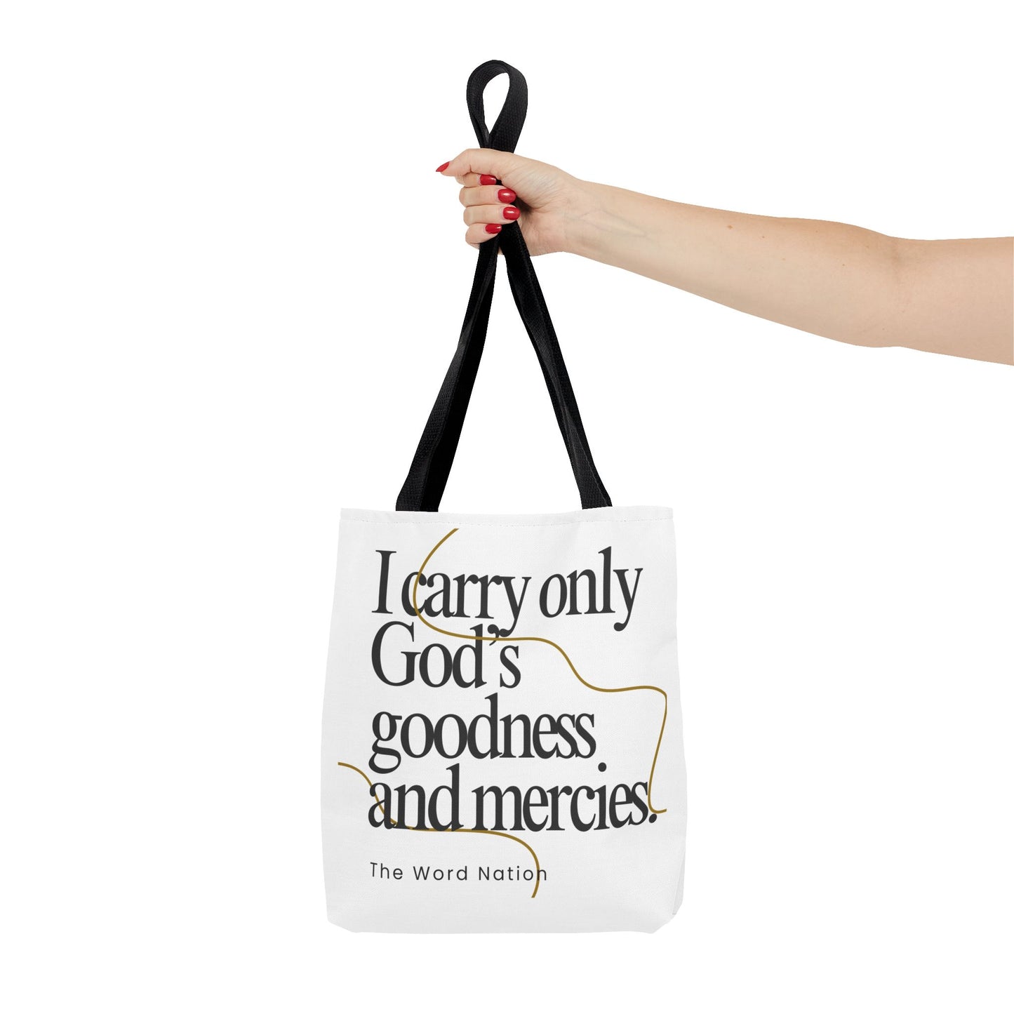 Inspirational Tote Bag, Faithful Gift, Motivational Shopping Bag, Christian Message, Everyday Use, Spiritual Quote