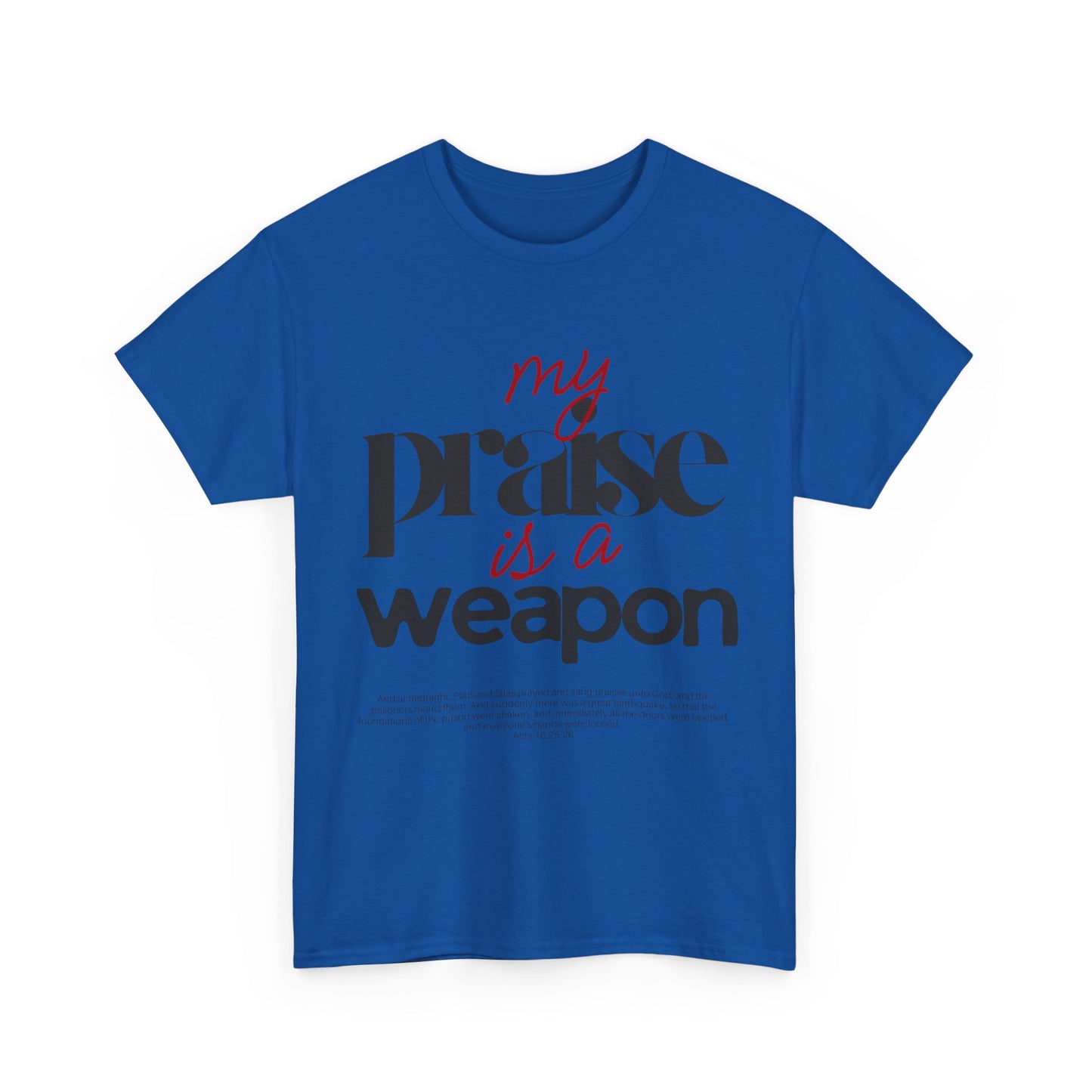 TWN My faith is a weapn Faith-Inspired Unisex Heavy Cotton Tee, Comfortable & Versatile Shirt for Everyday Wear