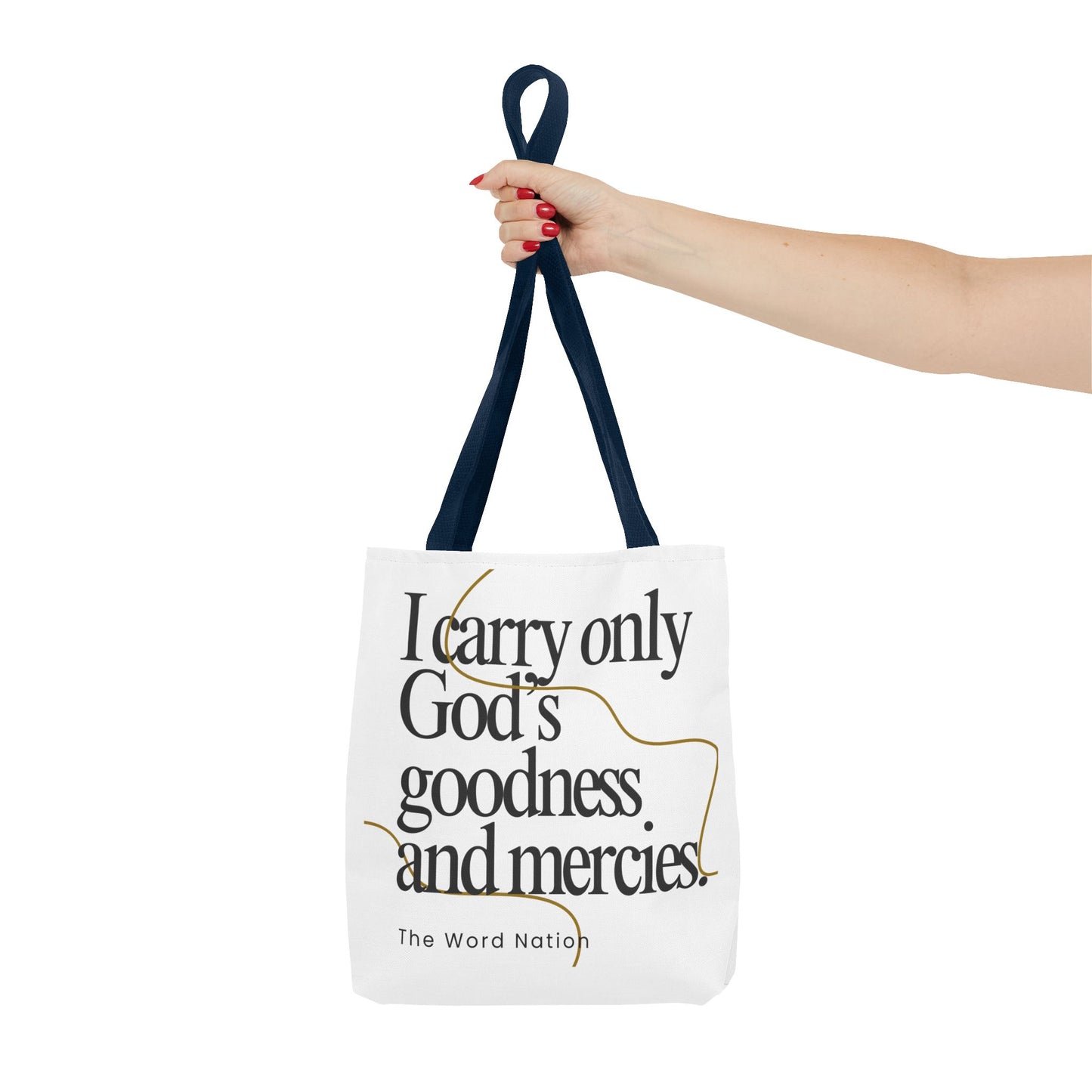 Inspirational Tote Bag, Faithful Gift, Motivational Shopping Bag, Christian Message, Everyday Use, Spiritual Quote