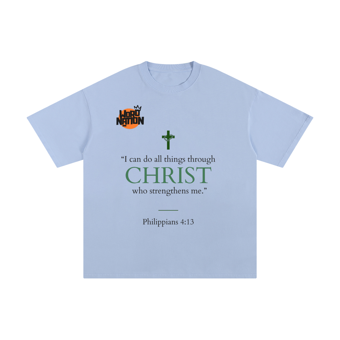The Word Nation I can do all things Unisex T-shirt | Spread the word with a Tee | Round neck | 100% cotton
