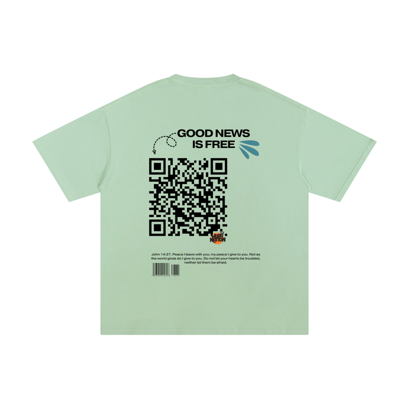 The Word Nation Good News is Free Unisex T-shirt | Spread the word with a Tee | Round neck | 100% cotton