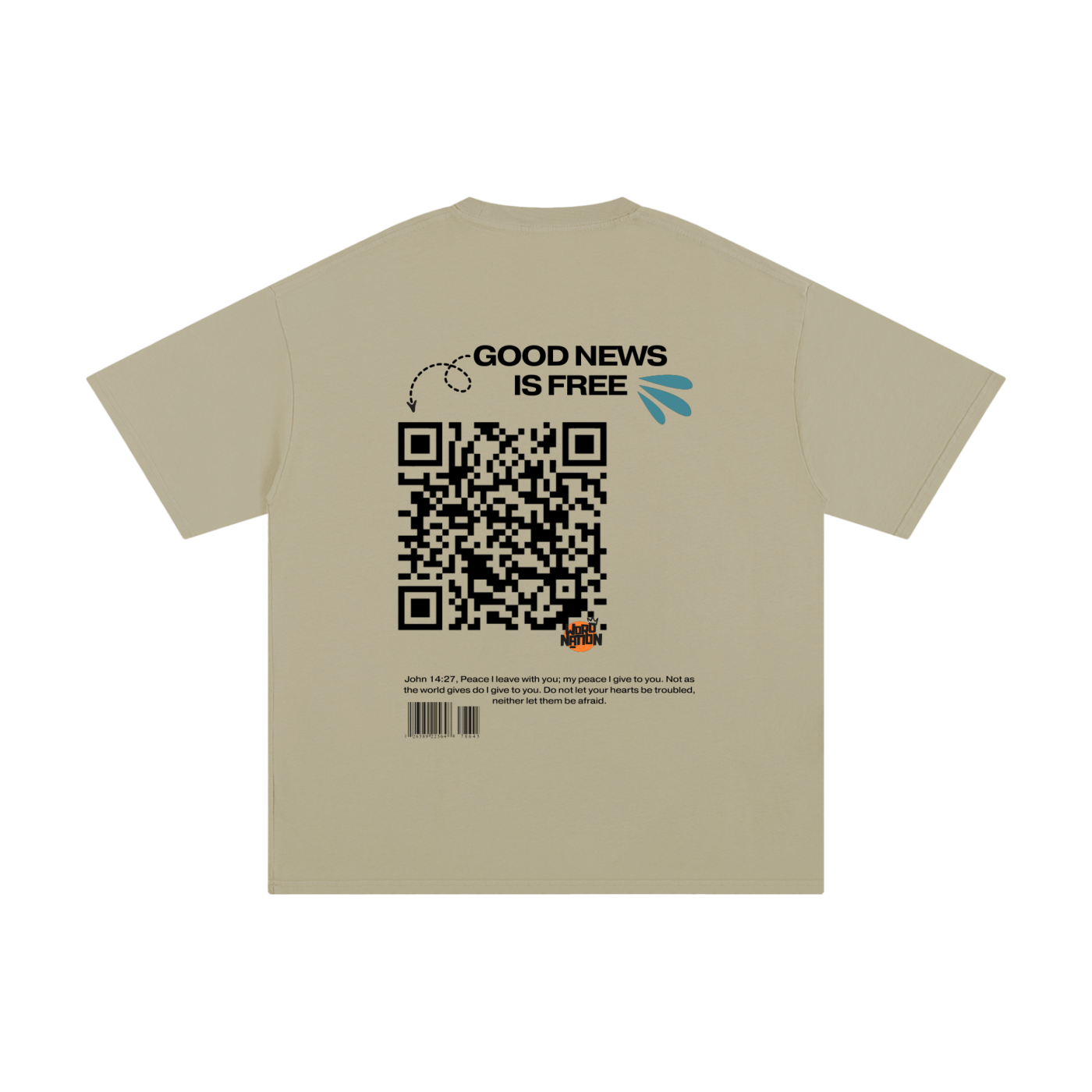 The Word Nation Good News is Free Unisex T-shirt | Spread the word with a Tee | Round neck | 100% cotton