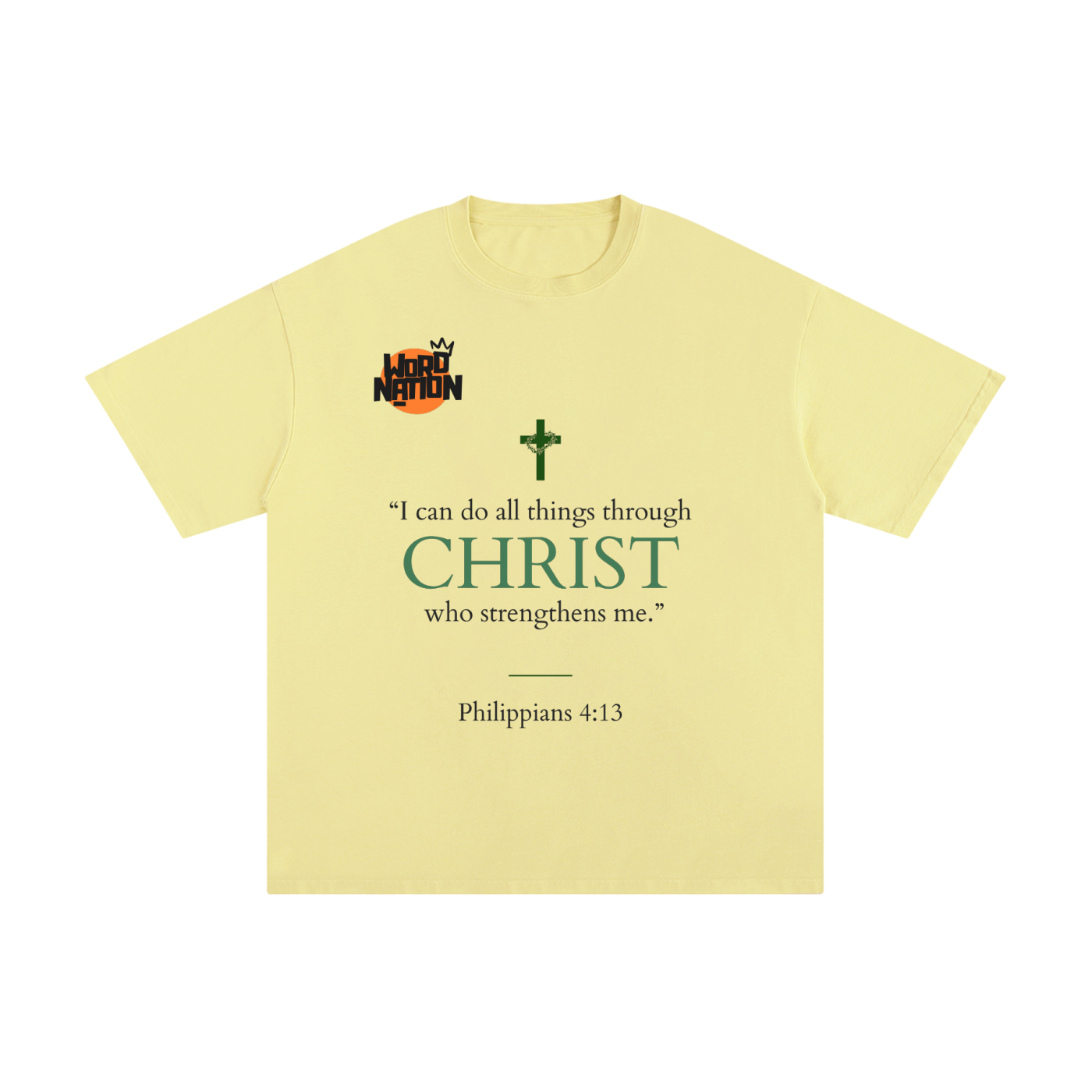 The Word Nation I can do all things Unisex T-shirt | Spread the word with a Tee | Round neck | 100% cotton