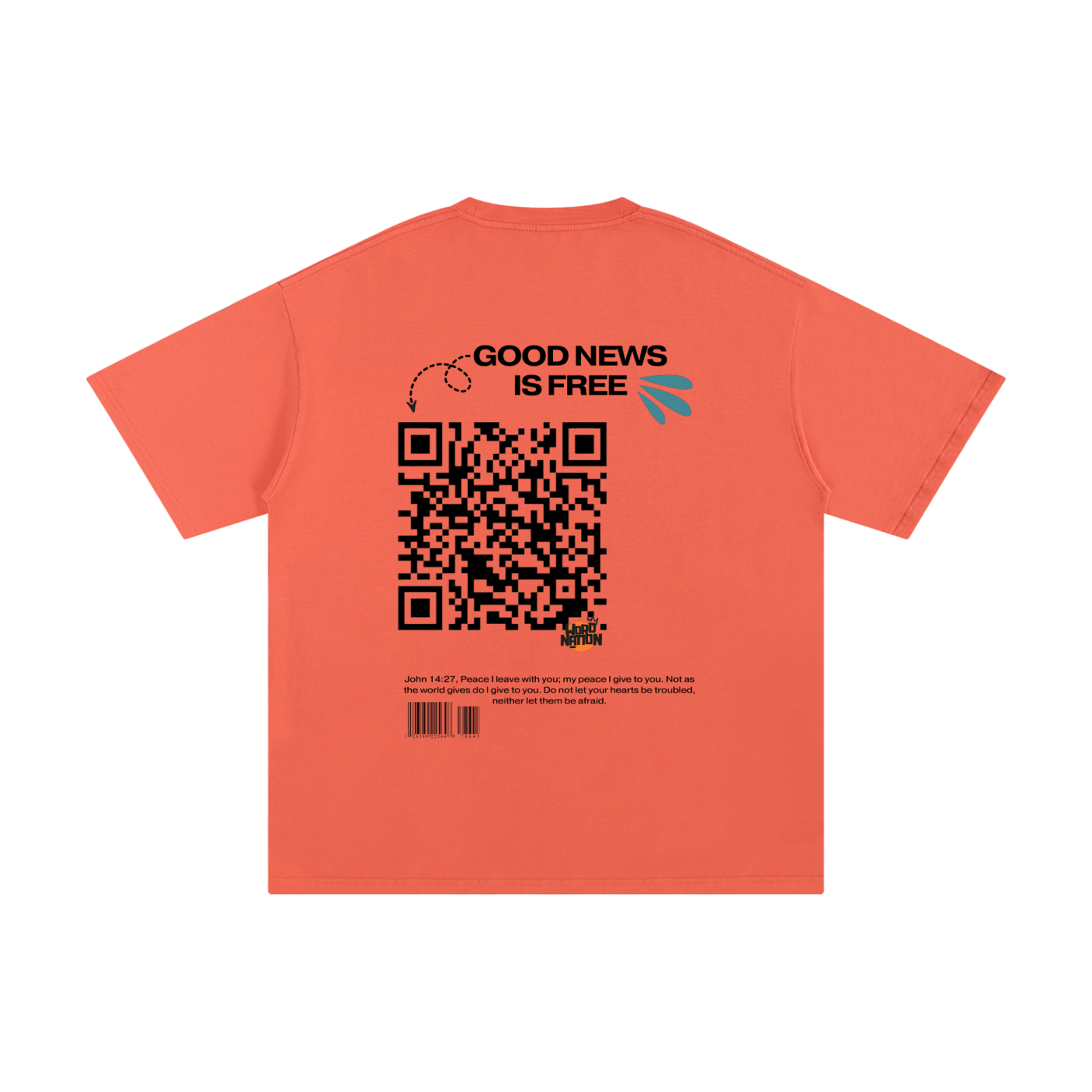 The Word Nation Good News is Free Unisex T-shirt | Spread the word with a Tee | Round neck | 100% cotton