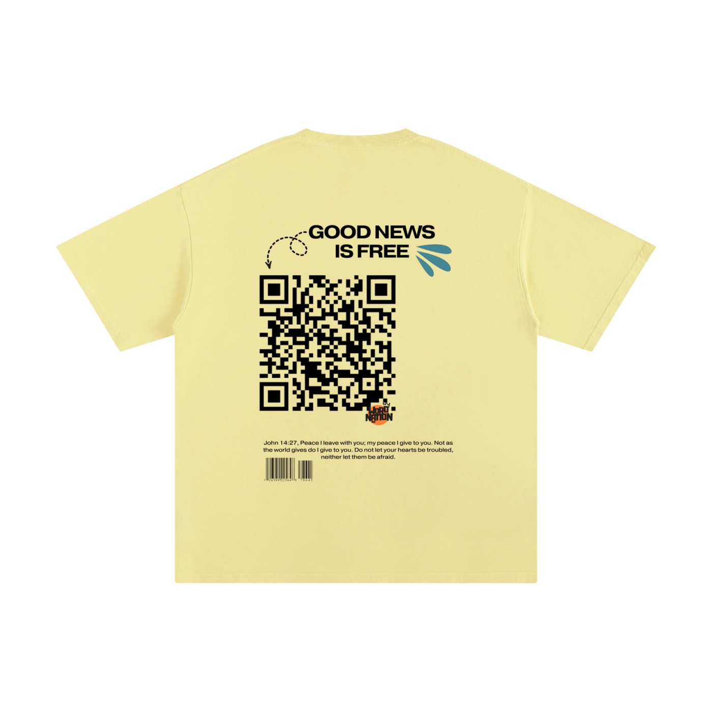 The Word Nation Good News is Free Unisex T-shirt | Spread the word with a Tee | Round neck | 100% cotton