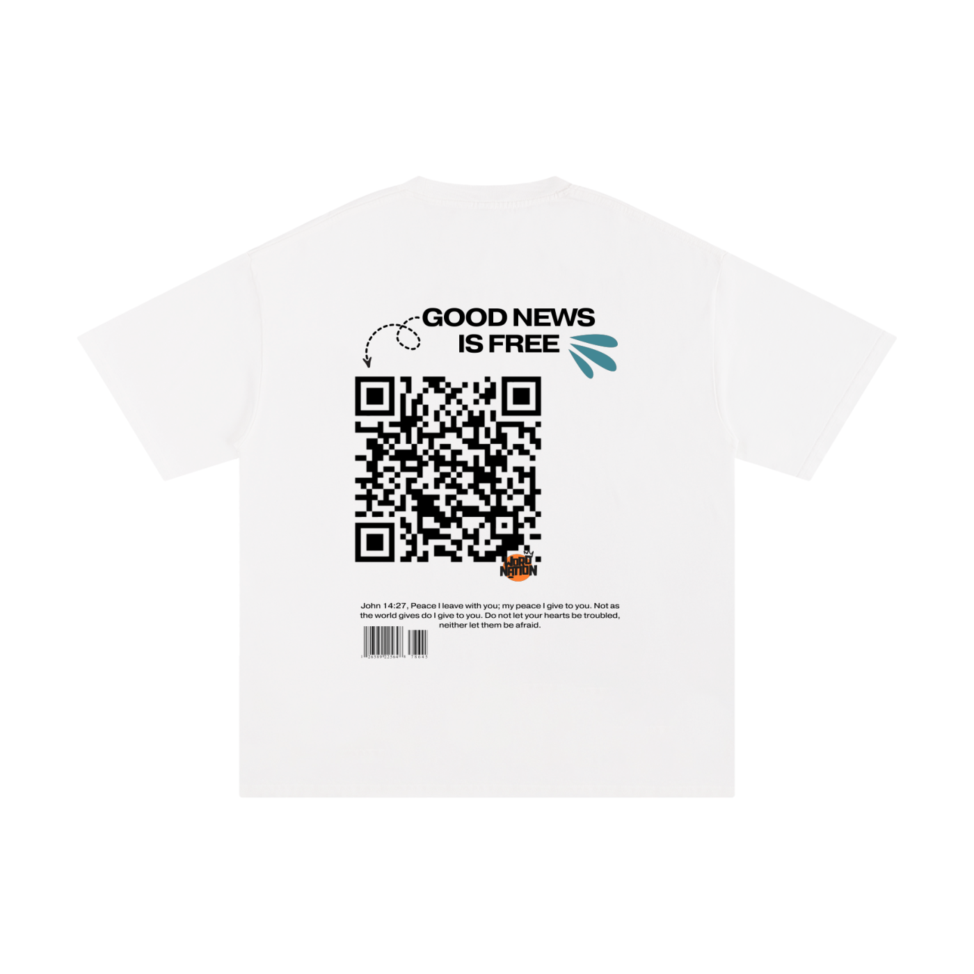 The Word Nation Good News is Free Unisex T-shirt | Spread the word with a Tee | Round neck | 100% cotton