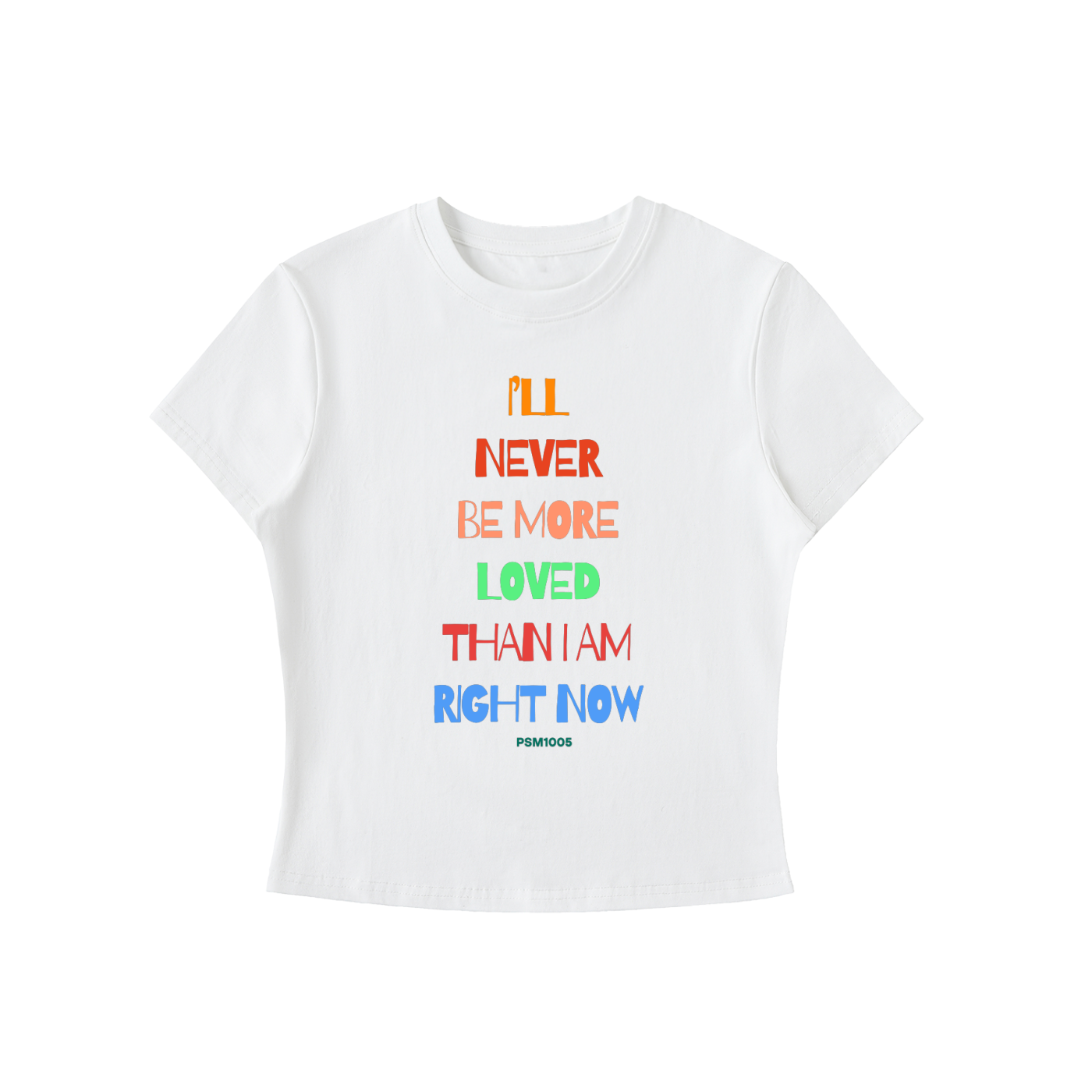 The Word Nation Essential Bodycon Crewneck Top | I am loved Women's wear