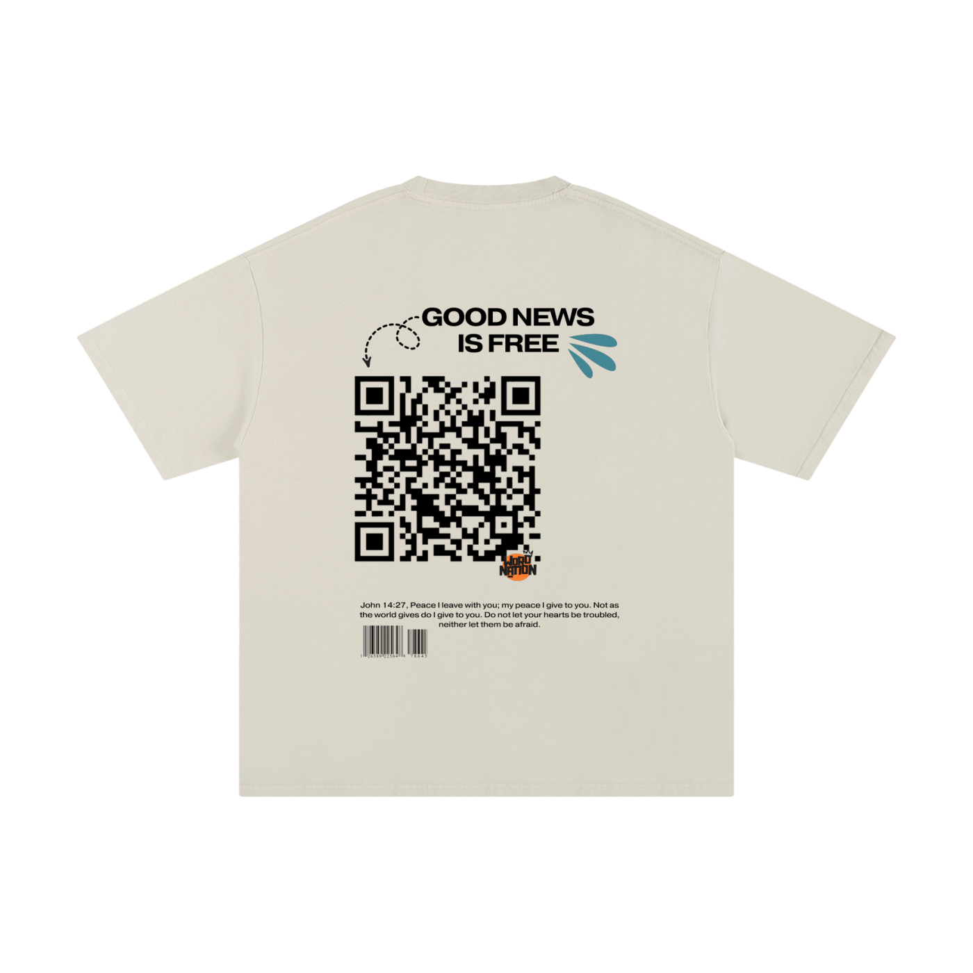 The Word Nation Good News is Free Unisex T-shirt | Spread the word with a Tee | Round neck | 100% cotton
