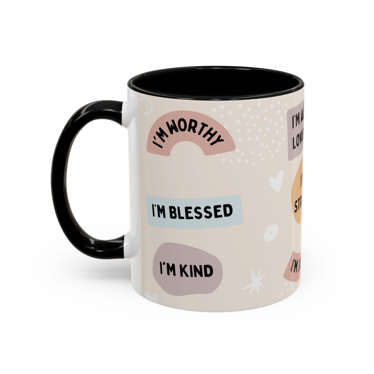 Inspirational Coffee Mug with Positive Affirmations, Motivational Mug for Daily Encouragement, Gift for Friends, Spiritual Drinkware, [...]