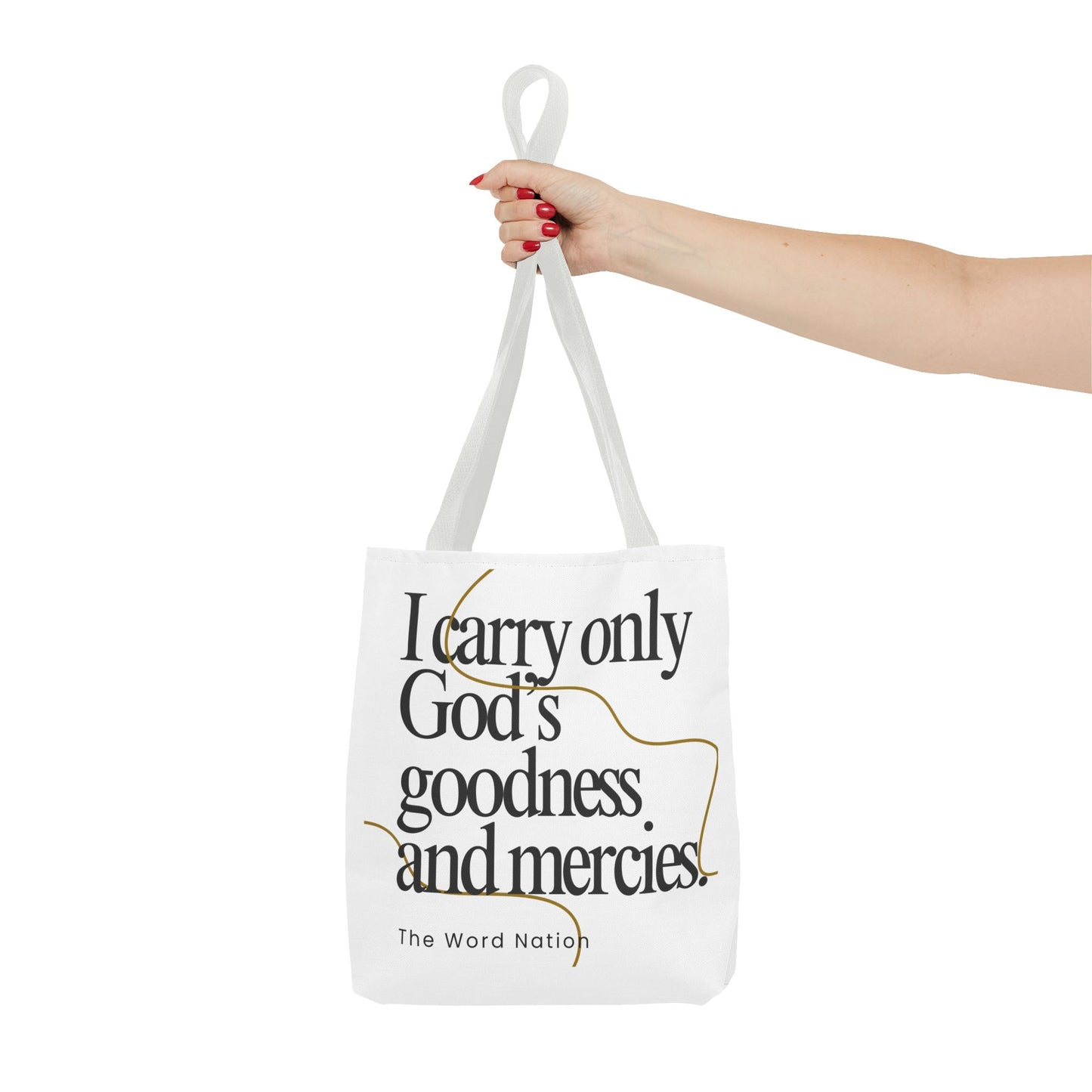 Inspirational Tote Bag, Faithful Gift, Motivational Shopping Bag, Christian Message, Everyday Use, Spiritual Quote