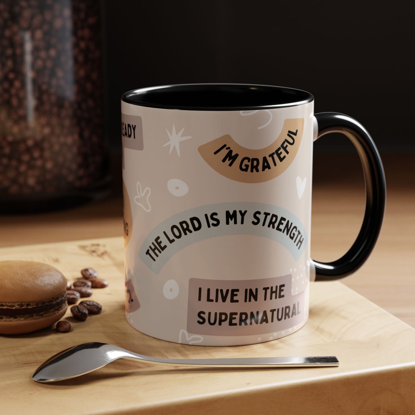 Inspirational Coffee Mug with Positive Affirmations, Motivational Mug for Daily Encouragement, Gift for Friends, Spiritual Drinkware, [...]