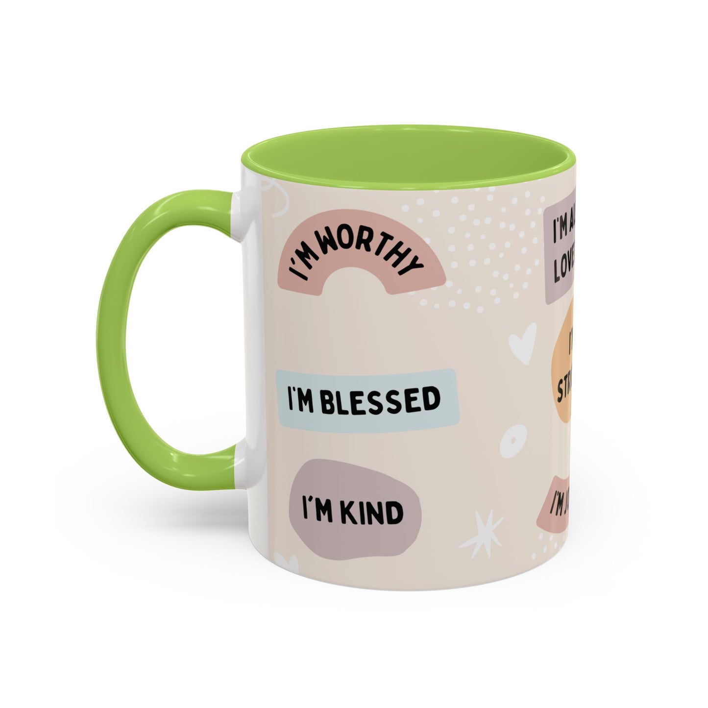 Inspirational Coffee Mug with Positive Affirmations, Motivational Mug for Daily Encouragement, Gift for Friends, Spiritual Drinkware, [...]