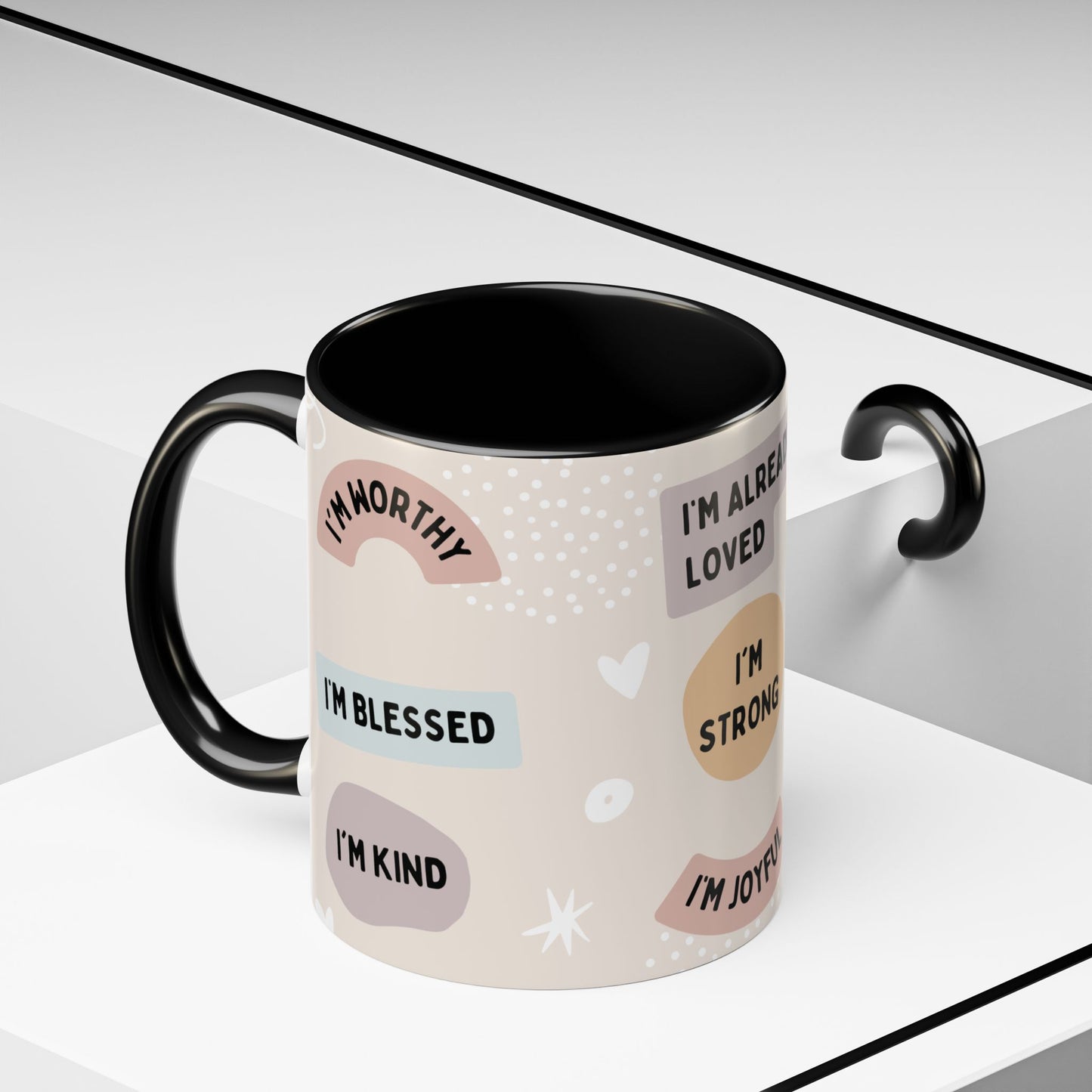 Inspirational Coffee Mug with Positive Affirmations, Motivational Mug for Daily Encouragement, Gift for Friends, Spiritual Drinkware, [...]