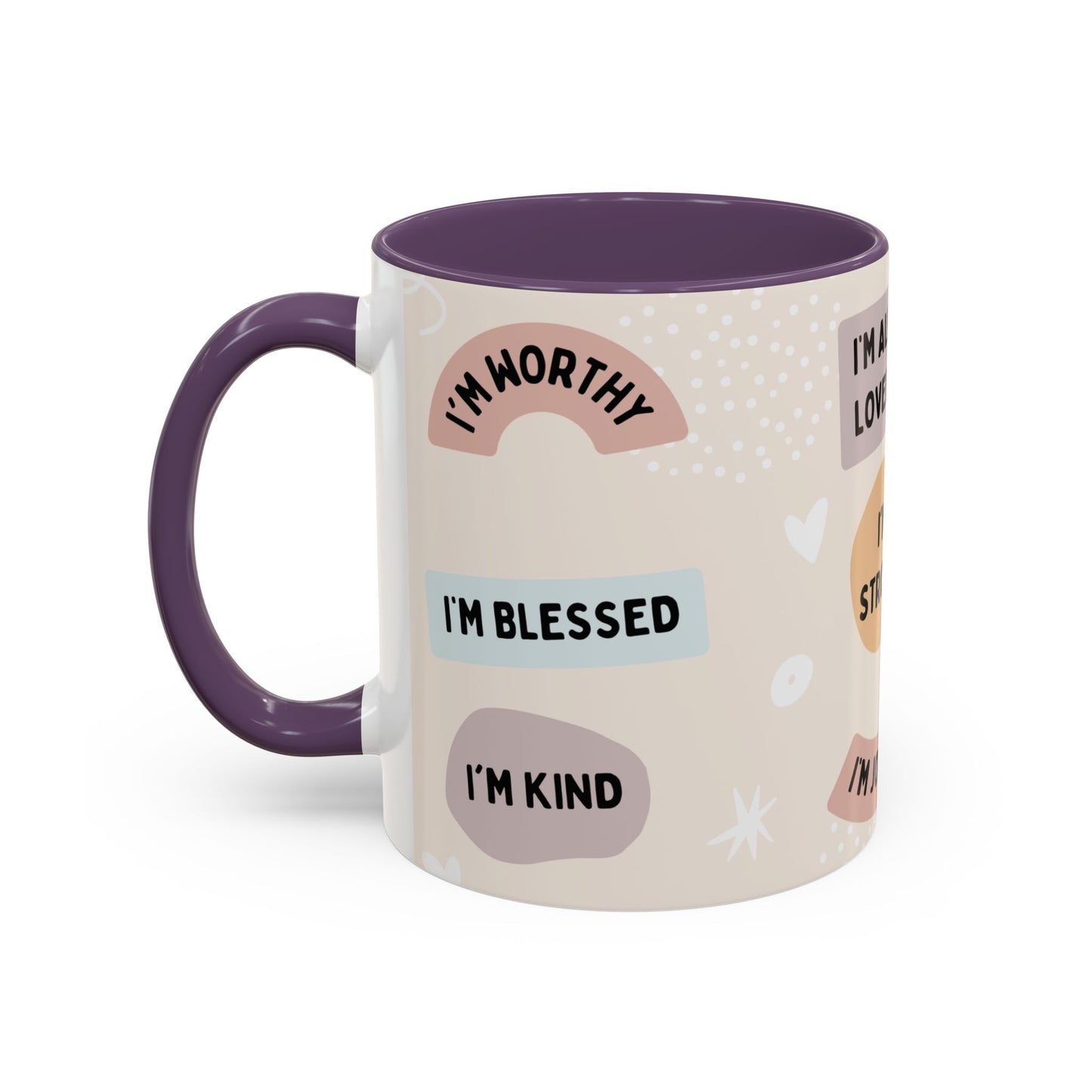 Inspirational Coffee Mug with Positive Affirmations, Motivational Mug for Daily Encouragement, Gift for Friends, Spiritual Drinkware, [...]