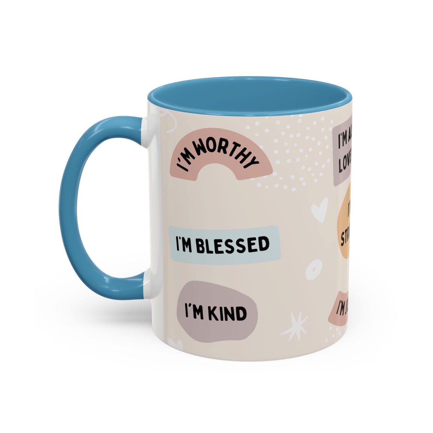 Inspirational Coffee Mug with Positive Affirmations, Motivational Mug for Daily Encouragement, Gift for Friends, Spiritual Drinkware, [...]