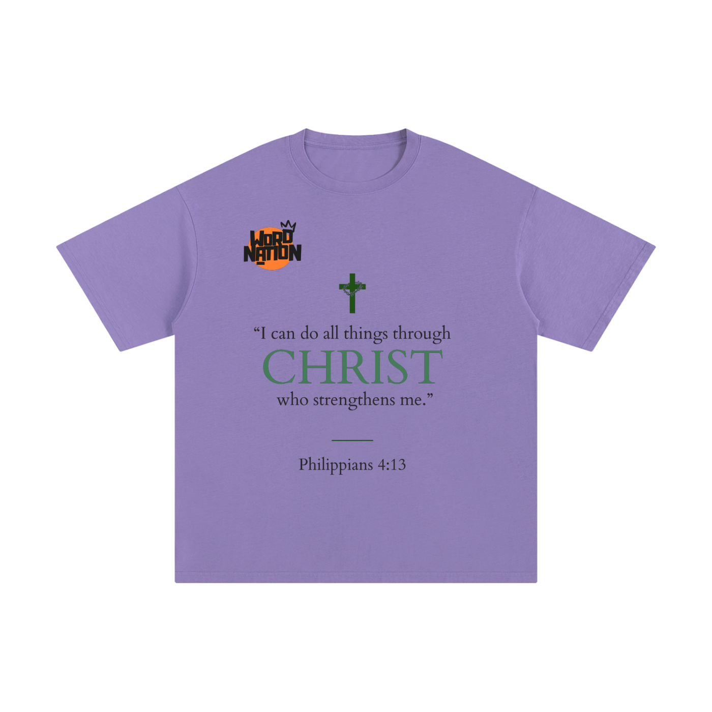 The Word Nation I can do all things Unisex T-shirt | Spread the word with a Tee | Round neck | 100% cotton