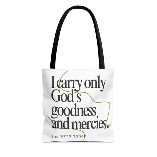 Inspirational Tote Bag, Faithful Gift, Motivational Shopping Bag, Christian Message, Everyday Use, Spiritual Quote