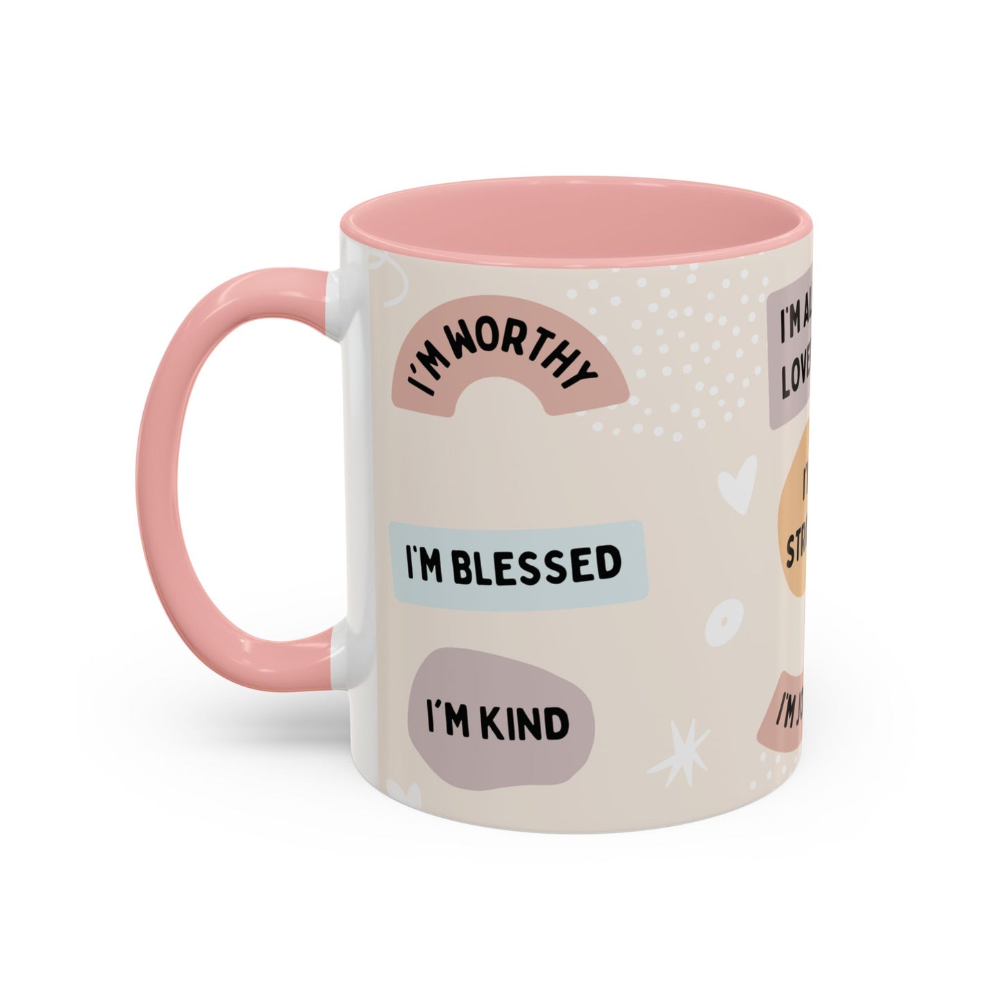 Inspirational Coffee Mug with Positive Affirmations, Motivational Mug for Daily Encouragement, Gift for Friends, Spiritual Drinkware, [...]
