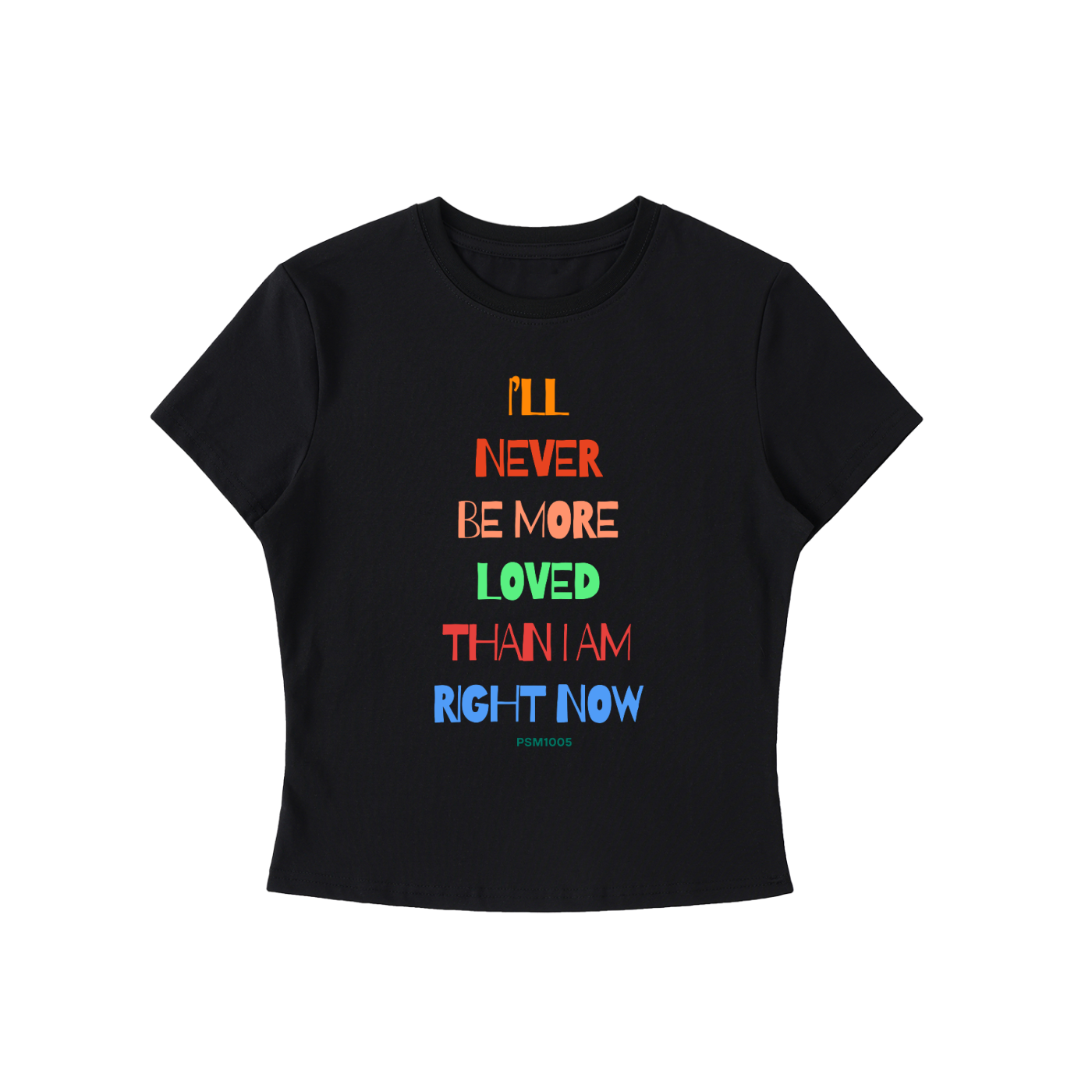 The Word Nation Essential Bodycon Crewneck Top | I am loved Women's wear