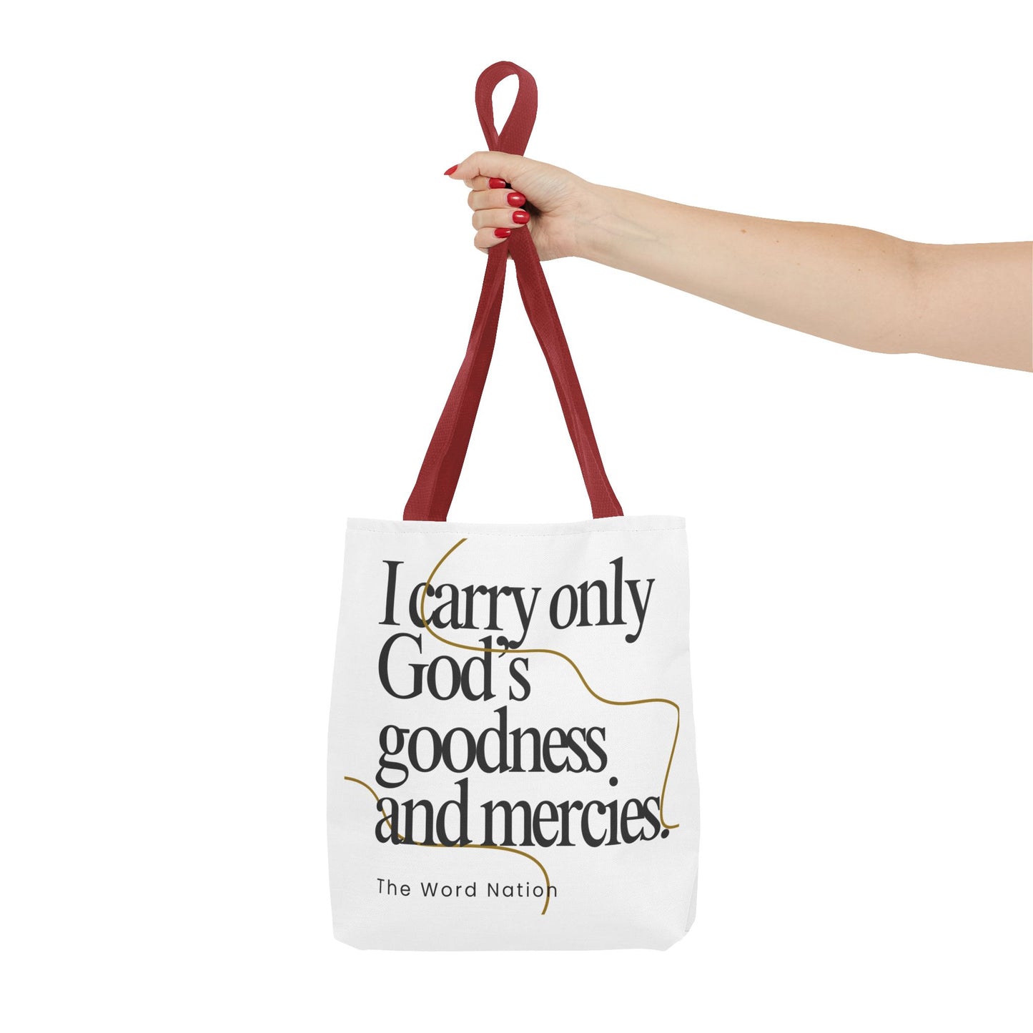 Inspirational Tote Bag, Faithful Gift, Motivational Shopping Bag, Christian Message, Everyday Use, Spiritual Quote
