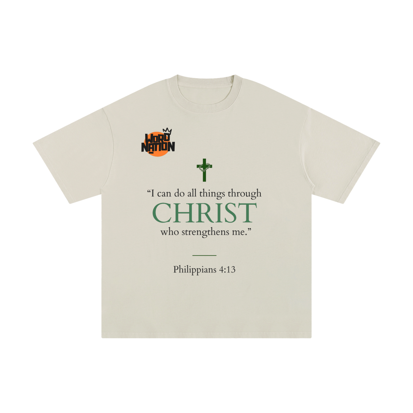 The Word Nation I can do all things Unisex T-shirt | Spread the word with a Tee | Round neck | 100% cotton