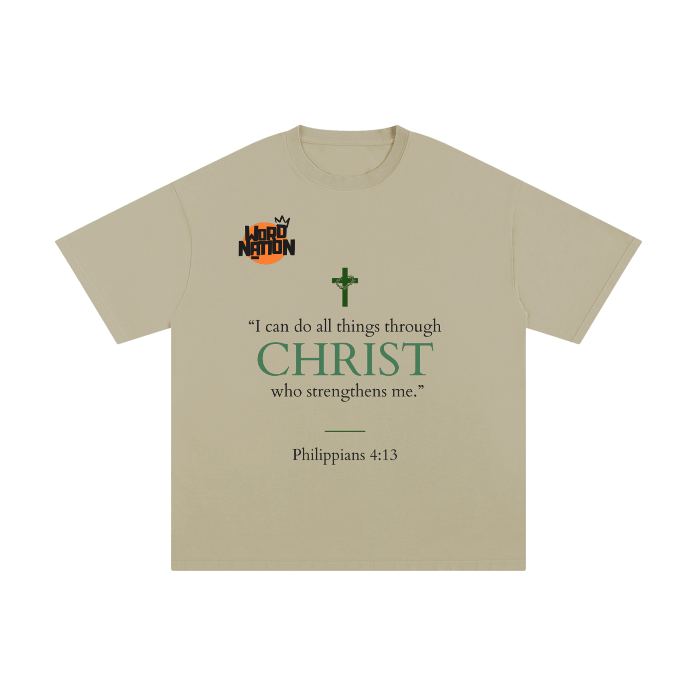 The Word Nation I can do all things Unisex T-shirt | Spread the word with a Tee | Round neck | 100% cotton
