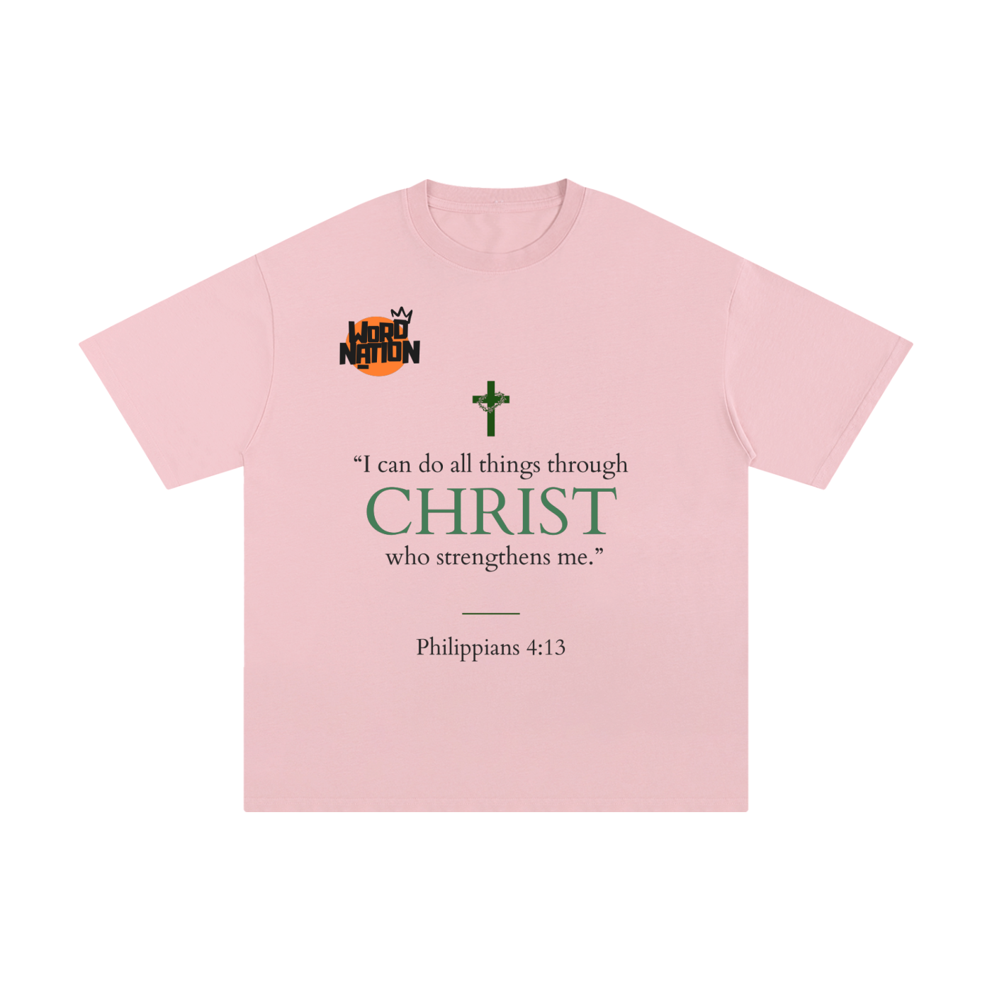 The Word Nation I can do all things Unisex T-shirt | Spread the word with a Tee | Round neck | 100% cotton