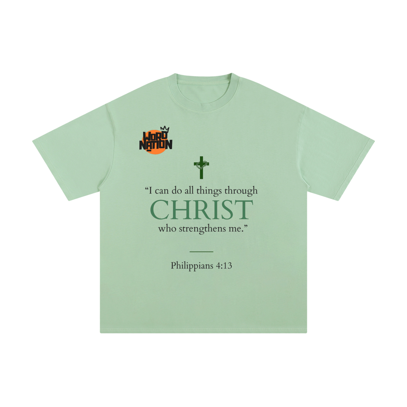 The Word Nation I can do all things Unisex T-shirt | Spread the word with a Tee | Round neck | 100% cotton